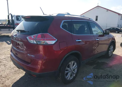 2015 Nissan Rogue Sv z USA, uszkodzony, nr VIN KNMAT2MVXFP514242